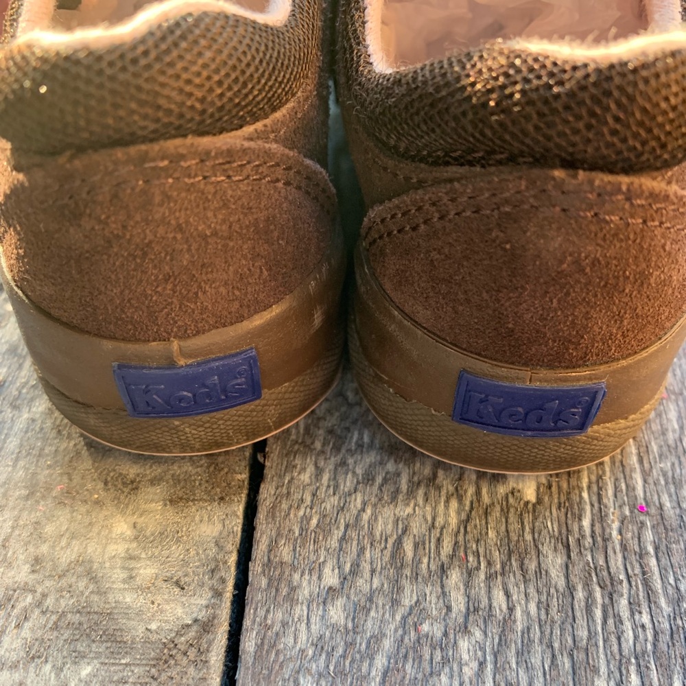 Keds Brown Suede Heart Shoes - Picture 5 of 8